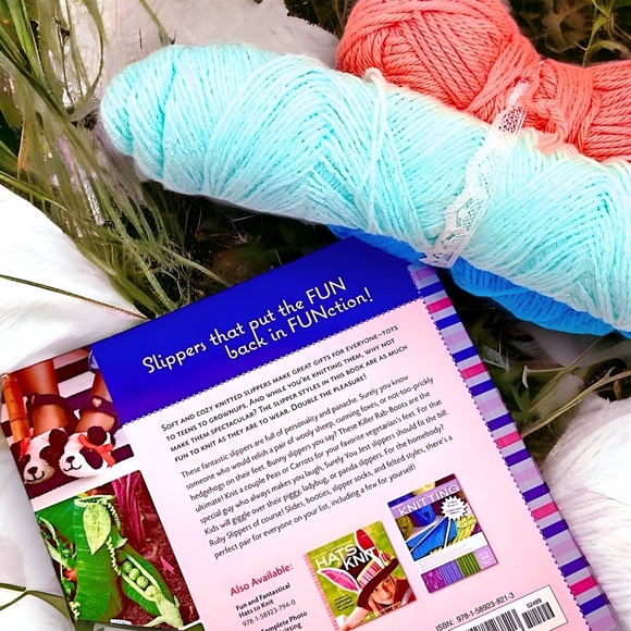 Fun and Fantastical Slippers to Knit + 3 Yarn Skeins - Picture 3 of 15